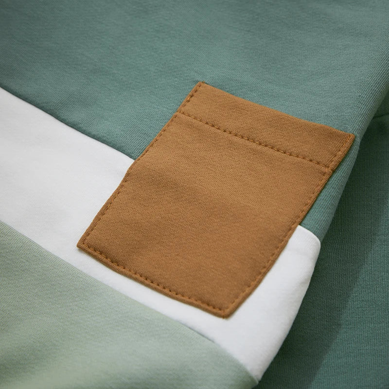 Ensemble 2 pièces avec blocs de couleurs bébé