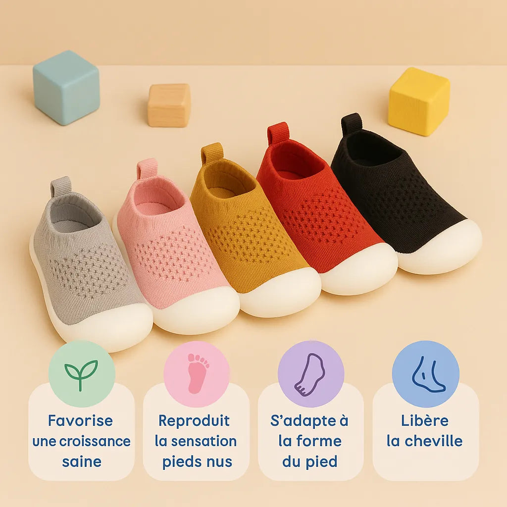Chaussures Premier Pas Bébé - Tricotés et Respirantes