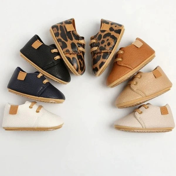 Chaussures Bébé en Cuir Style Mocassins