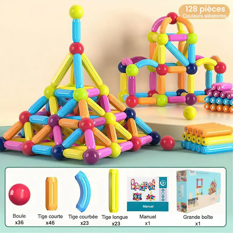Jeu de Construction magnétique pour enfants