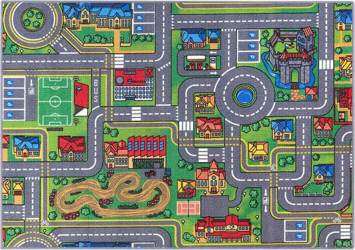 Tapis de Jeu Ville pour Enfant