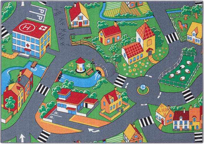 Tapis de Jeu Ville pour Enfant