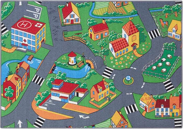 Tapis de Jeu Ville pour Enfant