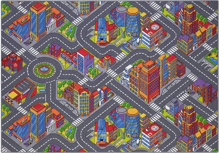 Tapis de Jeu Ville pour Enfant