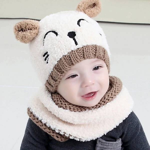 Bonnet Hiver pour Bébé - Doublé de polaire