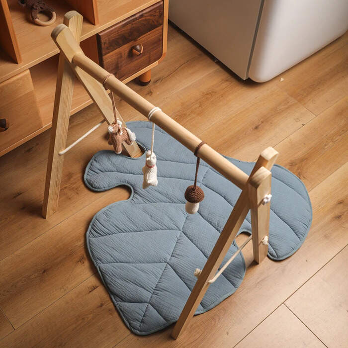 Tapis de sol en forme de feuille bébé