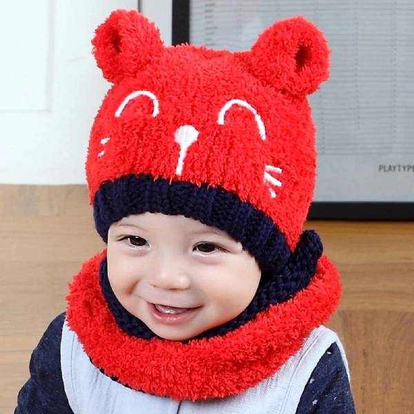 Bonnet d'Hiver pour Bébé - Doublé de polaire