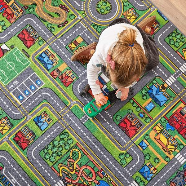 Tapis de Jeu Ville pour Enfant