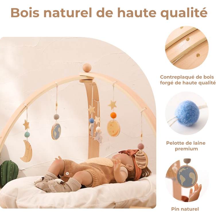 Arche d'éveil bébé (jouets d'éveils inclus) - Ô Royaume de Bébé