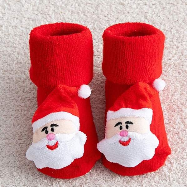 Chaussettes Antidérapantes de Noël pour Bébé