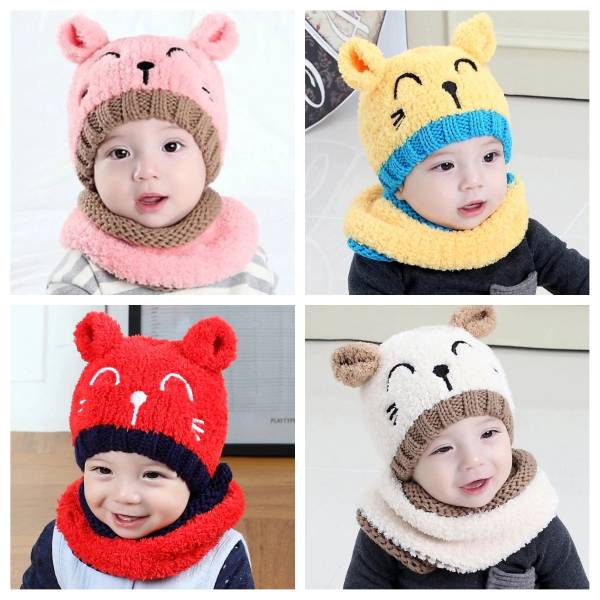 Bonnet Hiver pour Bébé - Doublé de polaire