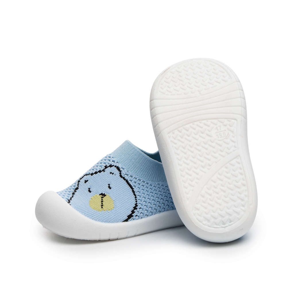 Chaussures antidérapantes pour bébé - Ours tricoté