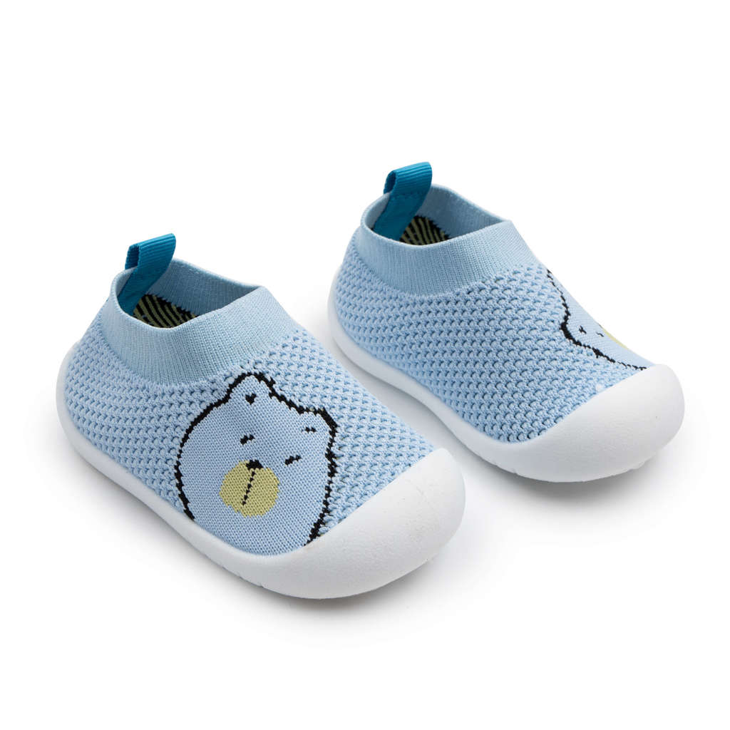 Chaussures antidérapantes pour bébé - Ours tricoté
