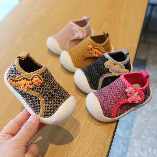 Chaussures antidérapantes pour bébé - Dinosaure et licorne