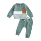 Ensemble 2 pièces avec blocs de couleurs bébé