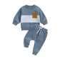 Ensemble 2 pièces avec blocs de couleurs bébé