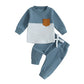 Ensemble 2 pièces avec blocs de couleurs bébé
