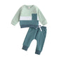 Ensemble 2 pièces avec blocs de couleurs bébé