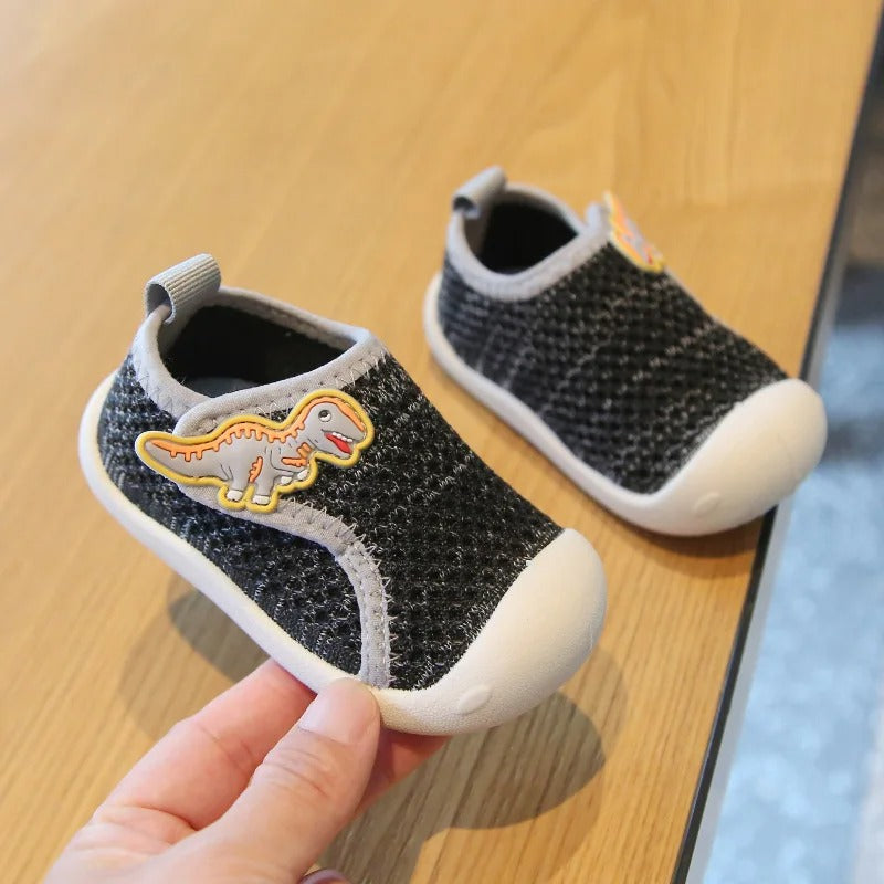 Chaussures antidérapantes pour bébé - Dinosaure et licorne