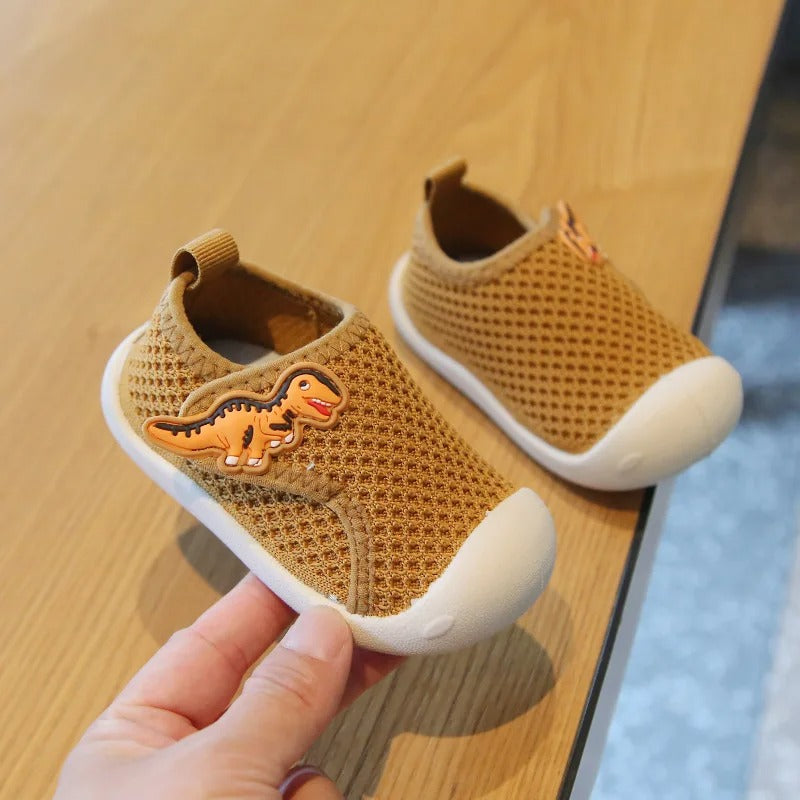 Chaussures antidérapantes pour bébé - Dinosaure et licorne