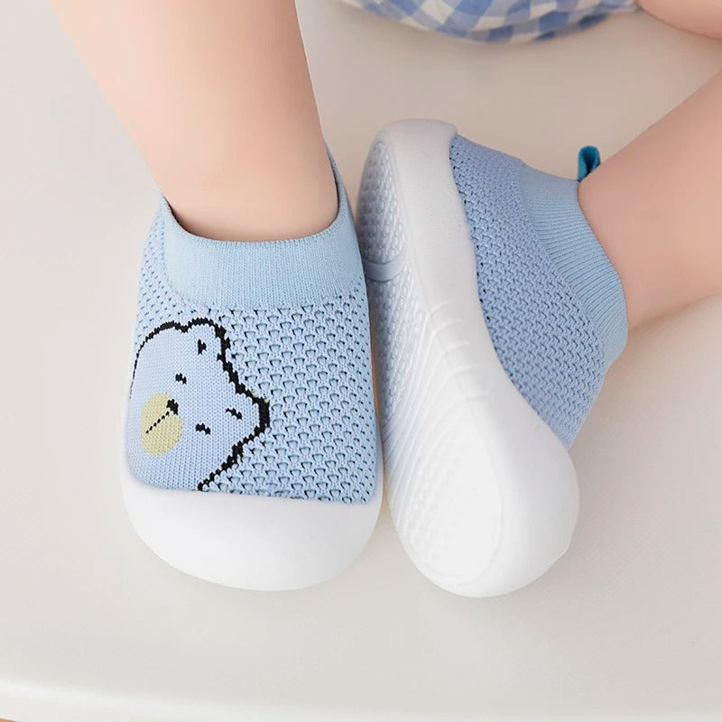 Chaussures antidérapantes pour bébé - Ours tricoté