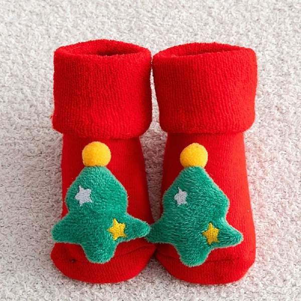 Chaussettes Antidérapantes de Noël Bébé
