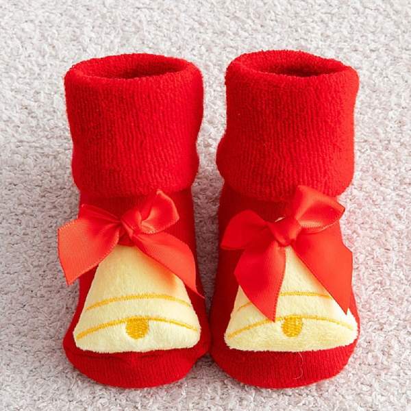 Chaussettes Antidérapantes de Noël pour Bébé