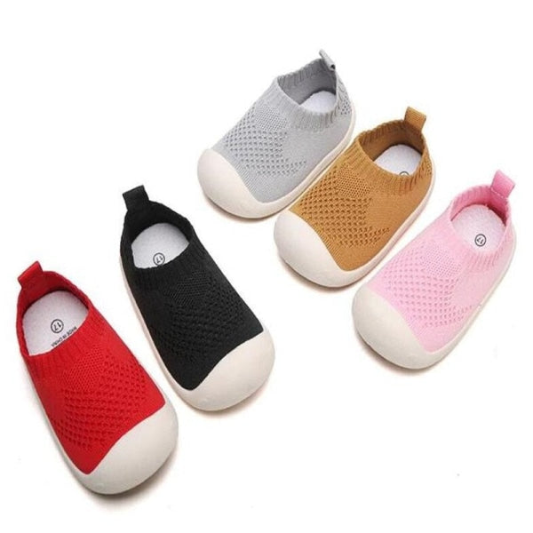 Sterntaler Chaussons Premier Pas Bébé – En Coton Doux, Semelle Antidérapante Et Fermeture Velcro (Fille)