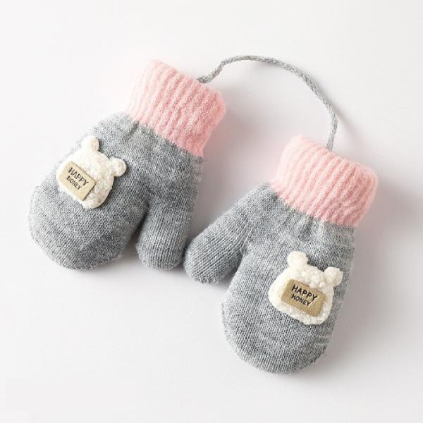 Moufles bébé en laine tricotée  - Ô Royaume de Bébé