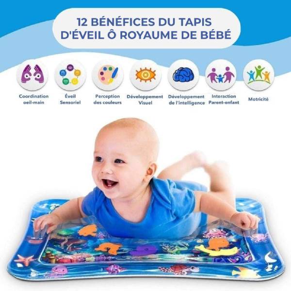Fafeicy Tapis d'Eau pour Bébé, Coussin Gonflable d'Été, Jeu Enfant Fafeicy Tapis d'Eau pour Bébé, Coussin Gonflable d'Été, Jeu Enfant